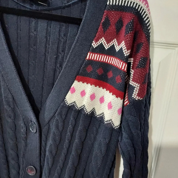 NWOT Lane Bryant Classic Button-Front Cable & Jacquard Cardigan - Picture 8 of 13